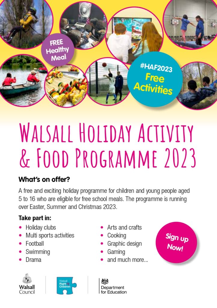 Walsall Holiday Activity & Food Programme 2023